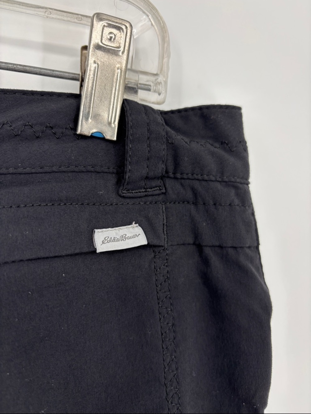Eddie Bauer Stretch Convertible Roll Tab Hiking Pants Women’s Size 10 in Black - Picture 12 of 15